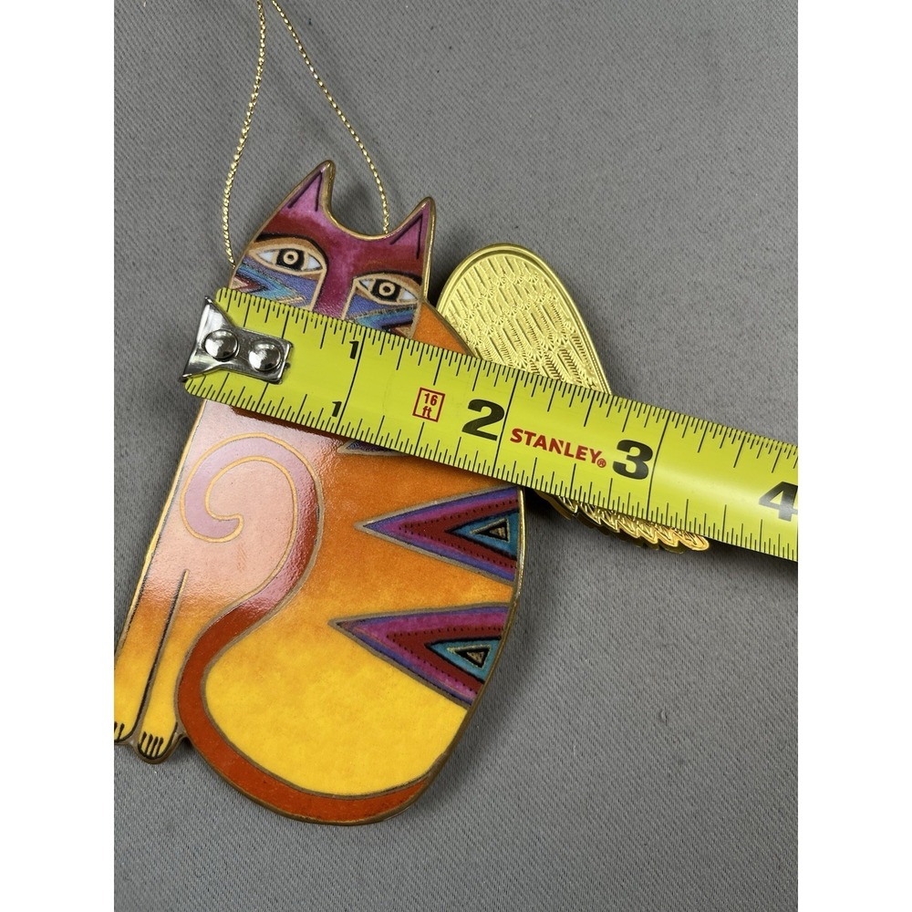 Laurel Burch Christmas Ornament Angeli-Cats SYLVIA Bradford Cat Angel Porcelain - Picture 7 of 8